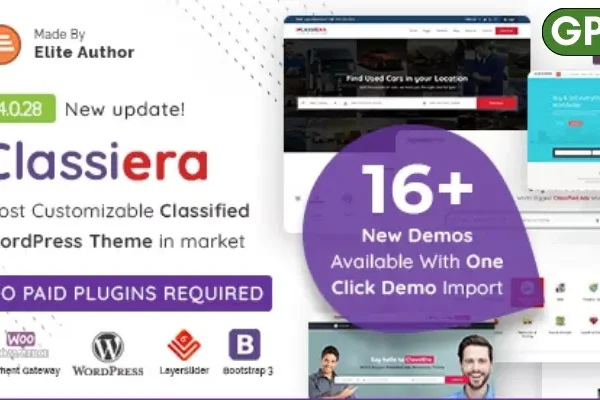 Classiera – Classified Ads WordPress Theme 4.0.28